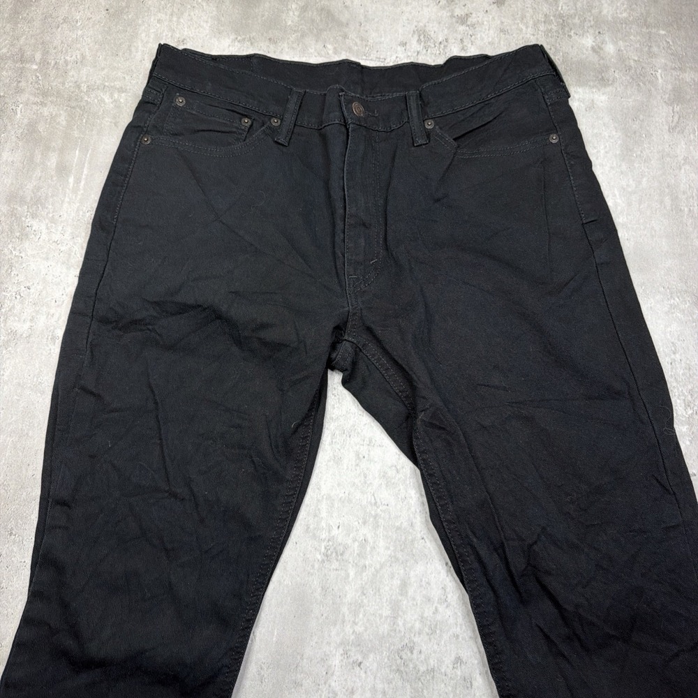 Levis 541 Athletic Fit Stretch Black Denim Jeans Mens Size 33 x 30 Workwear USA - Picture 5 of 12